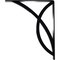 Ekena Millwork Miller Wrought Iron Bracket, (Triple center brace), Powder Coated Black 2"W x 12"D x 15"H BKTM02X12X15TMI - alternate 5